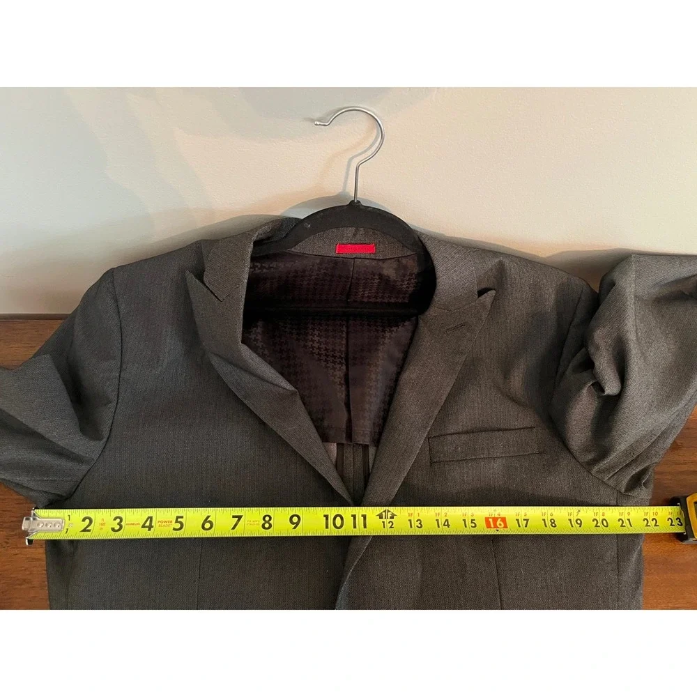 John Varvatos U.S.A. Men's Dark Gray Blazer‎ Jacket Size 42R